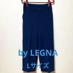 お値下げ！by LEGNAピンタック入り ワイドパンツ 裏起毛 L ネイビー