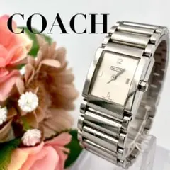 COACH 腕時計 レクタンギュラー 稼働 新品電池 - メルカリ