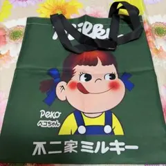 ⑤【新品未使用品】不二家 ペコちゃん ミルキー トートバッグのサムネイル