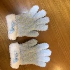 キッズ用水色ドット手袋
