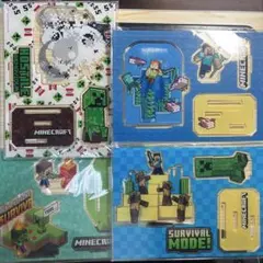 マイクラ　Minecraft クリーパー　スティーブ　アクスタ　アクリルジオラマ