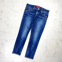 RED CARD テーパードパンツ ジーンズ ブルー サイズ24*PD1525のサムネイル