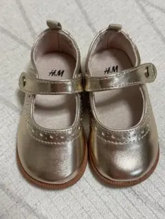 ベビーシューズ　フォーマル　ゴールド　11cm H&M
