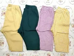【90㎝】ユニクロ レギンス 7分丈 4枚セット まとめ売り 春夏