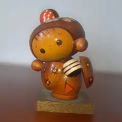 木製こけし人形 可愛いお顔 - メルカリ