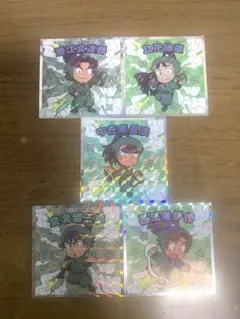 忍たま乱太郎マンチョコ 六年生 5枚セット 潮江 立花 中在家 食満 善法寺