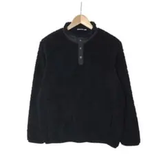 ユニクロ×ホワイトマウンテニアリング　ボアフリースプルオーバー　ブラック　160