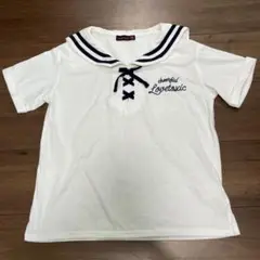 LOVETOXIC セーラー服　Tシャツ　L ラブトキシック　白