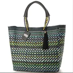 シ*ン様 2WAY WOVEN ウーヴン メルカドバッグ プティショルダートート
