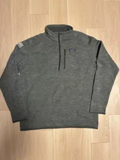 Patagonia ベターセーター ハーフジップ フリース グレー ロゴ L相当