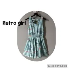 Retro girl ノースリーブ ワンピース 総柄のサムネイル