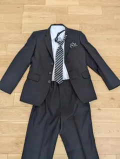フォーマルスーツ 150A 黒 ネクタイ付き