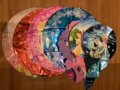 ディズニープリンセス　バルーン　7枚セット　誕生日　シンデレラ　アナ　オラフ