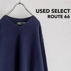 古着 “ROUTE66” V Neck Cotton Knit / ネイビー