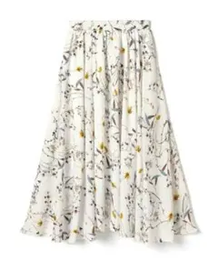 GRL 花柄イレヘムフレアスカート