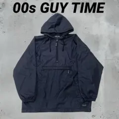 00s GUY TIME ブラック　アノラックパーカー　ナイロンジャケット　L