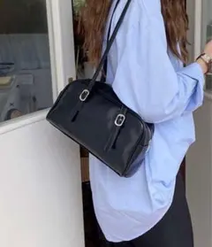 shein ブラック ハンドバッグ ミニバッグ ショルダーバッグ スクールバッグ