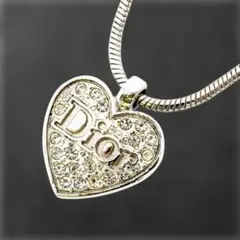 42【美品】Dior クリスチャンディオール ネックレス ラインストーン