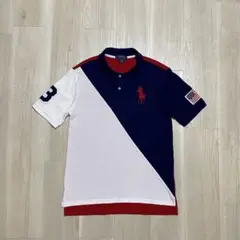 POLO Ralph Lauren ビッグポニー ポロシャツ トリコロールy2k