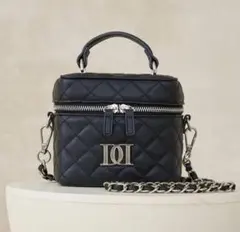 【シルバーパーツ】キルティングスクエアミニバッグ