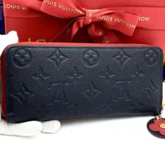 ☆極美品☆箱付☆ルイヴィトン 長財布 モノグラムアンプラント フラワー ネイビー