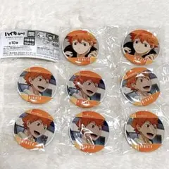 ハイキュー!! メモリアル缶バッジ4 日向翔陽 2種8個セット ガチャ