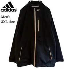 adidas アディダス フルジップ ジャケット メンズ 3XL ブラック