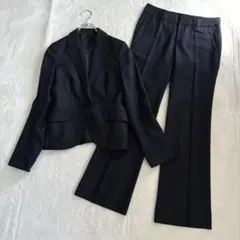 アンタイトル スーツ 2 M パンツスーツ 背抜き ネイビー セットアップ