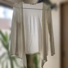 BEAMS LIGHTS 長袖 カーディガン ホワイトのサムネイル