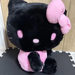 ✨激レア✨ ハローキティ ぬいぐるみ ブラック ピンク ハート 黒 平成