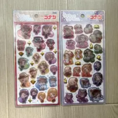 うるちゅるポップシール　名探偵コナン 2枚セット　ぷっくりシール 正規品
