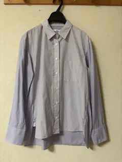 希少　一回着　UNIQLOユニクロ　プラスJ スーピマコットンストライプシャツ