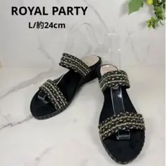 【未使用】ROYAL PARTY ロイヤルパーティー サンダル L ヒール5cmのサムネイル