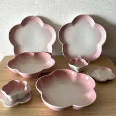 ルクルーゼ プランター フルール セット ローズクォーツ 新品 未使用