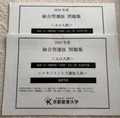 京都産業大学　総合型入試問題集　2年分