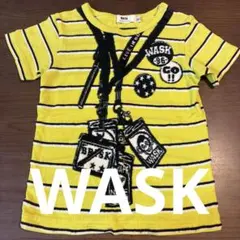 WASK イエローストライプ Tシャツ 90サイズのサムネイル