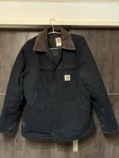 Carhartt 黒 アウタージャケット コーデュロイ襟付き