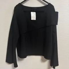 クレット　CLETTEオリジナル★アシメデザインプルオーバー　ブラック