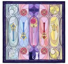 セーラームーン ANNA SUI 大判 プリントハンカチ スカーフ アナスイ