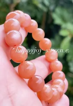 才能開花✨☆オレンジサンムーンストーン☆ブレスレット