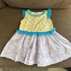 【fafa】子供ワンピース　花柄　トロピカル　リゾート　タンクトップのサムネイル