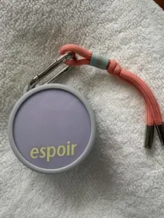 espoir クッションファンデーション ケースのみカラビナ付き直径5㎝高さ2㎝のサムネイル