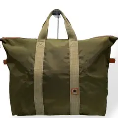 良品　dunhill ダンヒル　大容量　ボストンバッグ　カーキグリーン