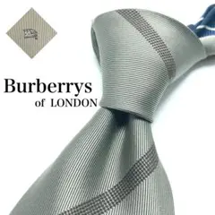 【極美品】Burberrys of LONDON ネクタイ ストライプ ロゴ