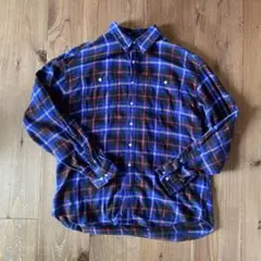 90s OLD GAP ブルーチェック ネルシャツ