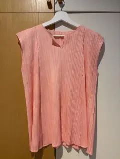 pleats please 2026年3月 ライトピンク ノースリーブ サイズ3 - メルカリ