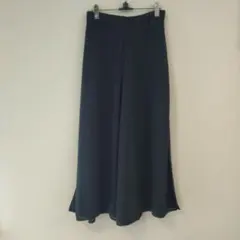 UNIQLO　シフォンスリットスカートパンツMブラックワイドパンツスカーチョ