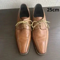 VOICE ブラウン　ビジネスシューズ 25cm レースアップ　メンズ