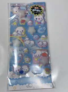 ピカプニシール　ぷくぷくあわわちゃん　蓄光　ぷにぷに　パーツつき　ピカぷに①