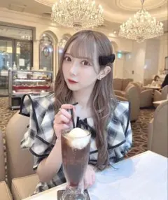 TITTY&CO ダブルカラーパイピング6分袖フレアワンピースのサムネイル